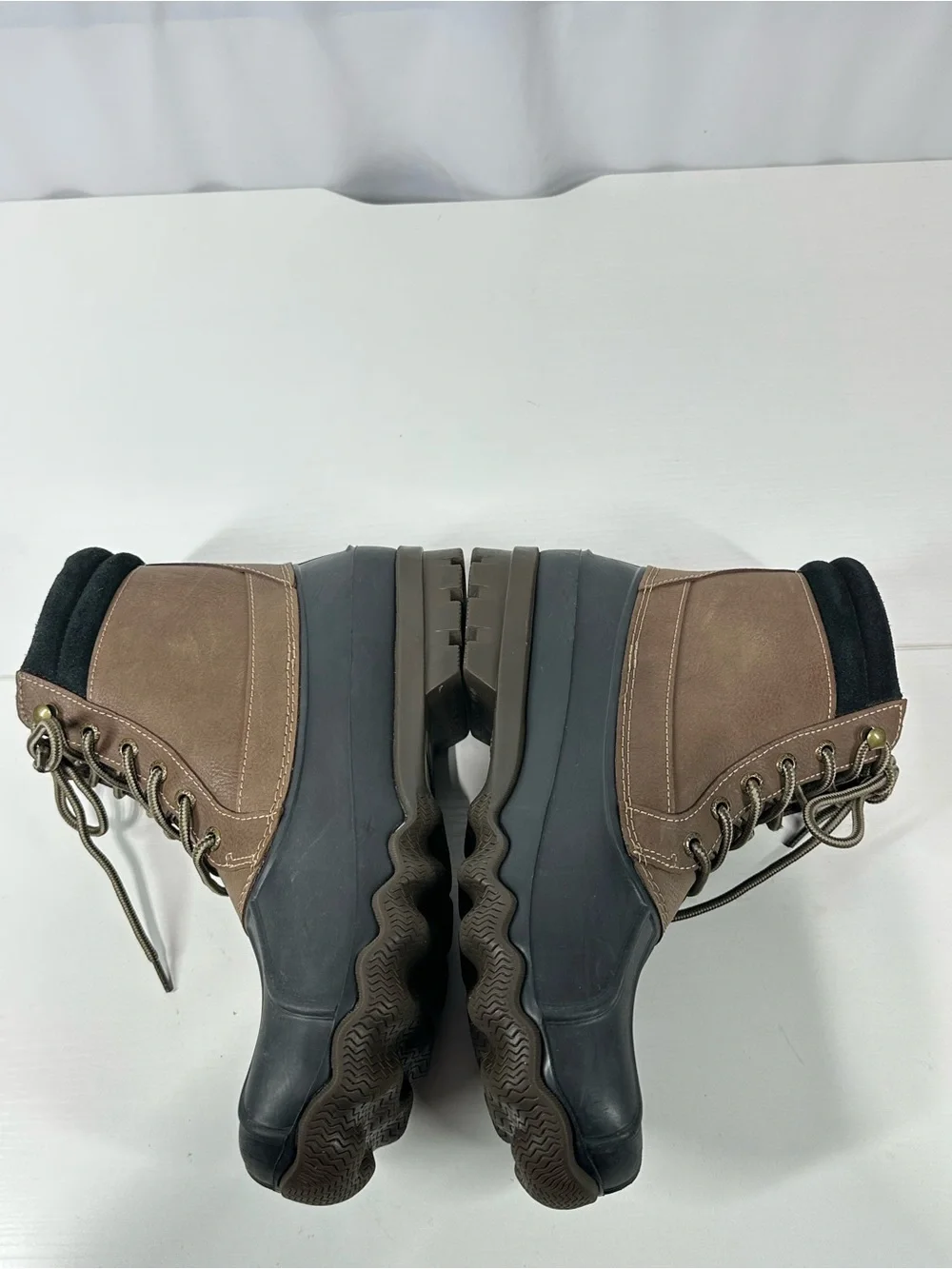 #288 Sperry STS14142 Mens Brewster Brown Boots Ankle Waterproof Size 9